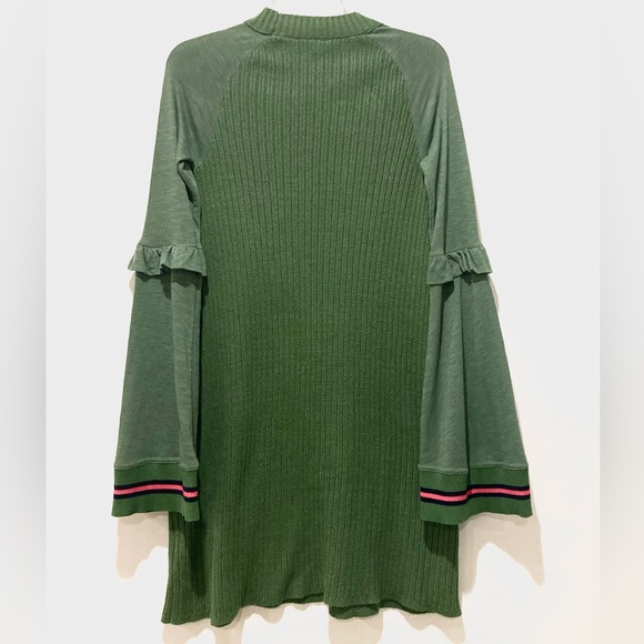 NWT, Free People Zou Bisou Knit Sweater Dress, Size XS, Green - Picture 13 of 13